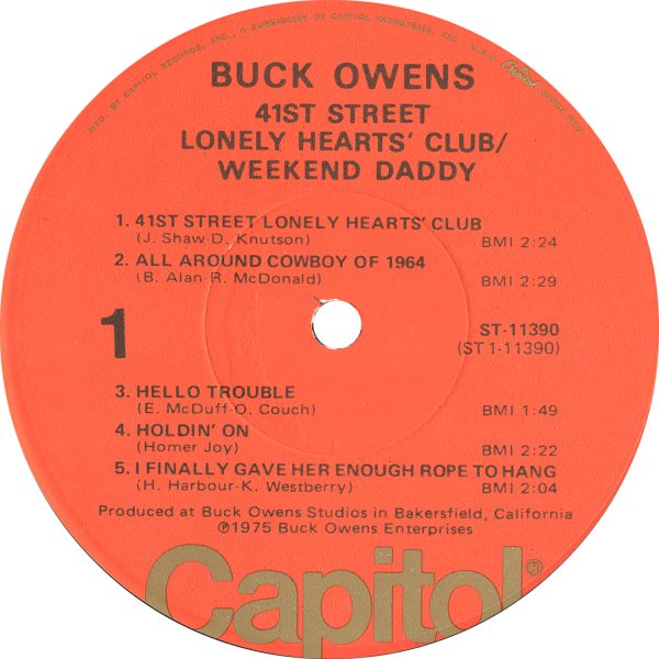 Owens - 41st Street Lonley Hearts' Club
