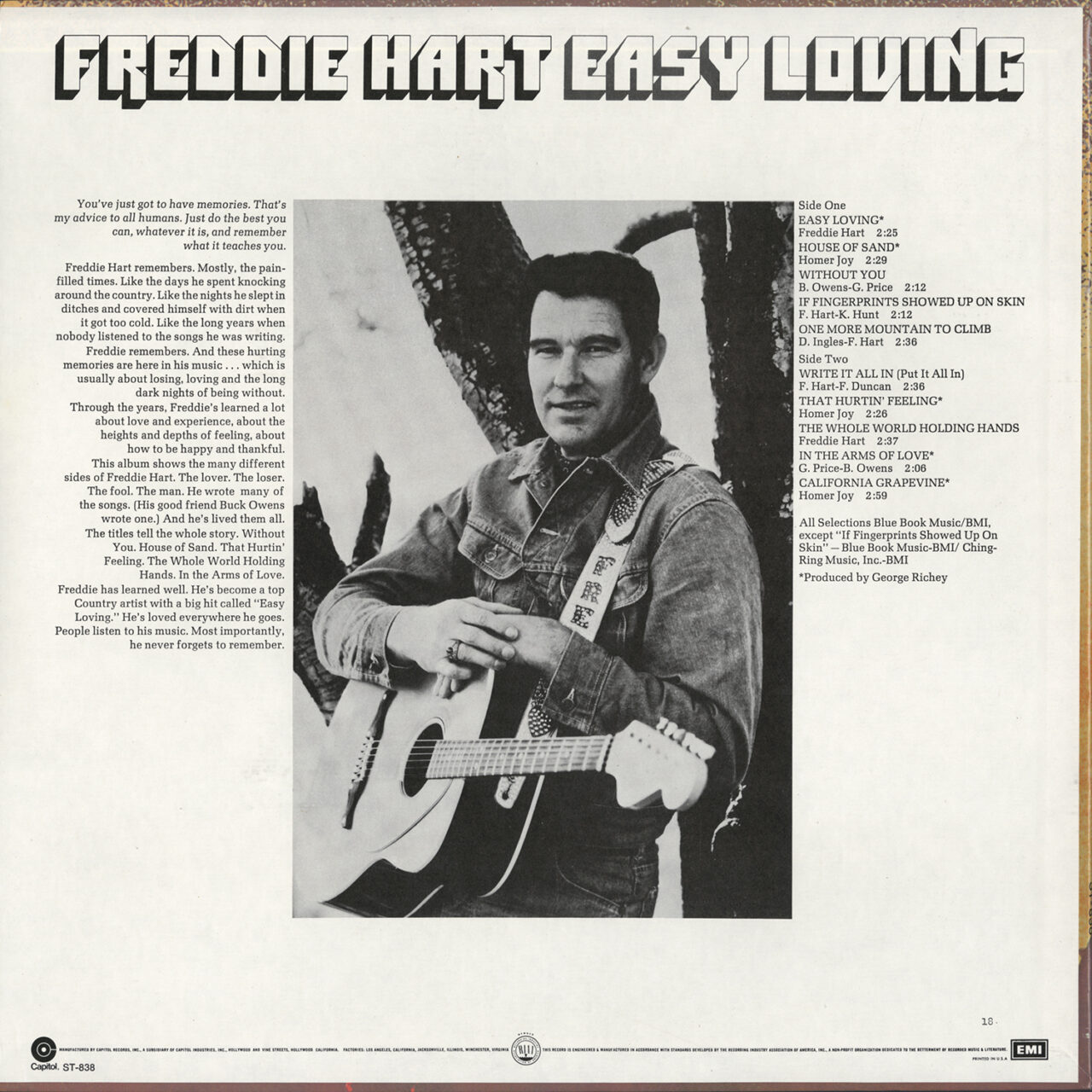 Freddie Hart — Easy Loving [Vintage Vinyl] – Omnivore Recordings